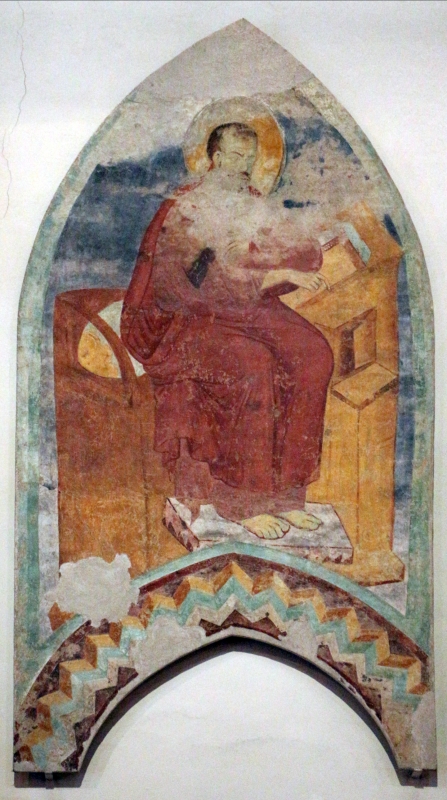 Maestro di san bartolomeo, ascensione, apostoli, storie di s. bartolomeo ed evangelisti, da s. bartolomeo a ferrara, 1264-90 ca. 11 - Sailko