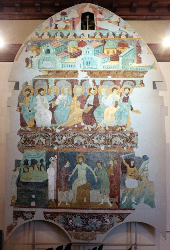Maestro di san bartolomeo, ascensione, apostoli, storie di s. bartolomeo ed evangelisti, da s. bartolomeo a ferrara, 1264-90 ca. 15 - Sailko