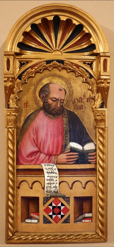 Maestro ferrarese, quattro evangelisti e san maurelio, 1390 ca. 05 marco - Sailko