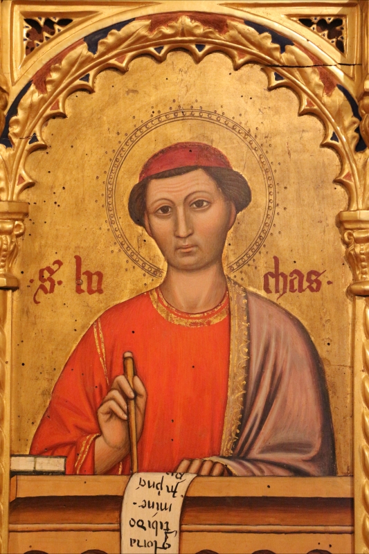Maestro ferrarese, quattro evangelisti e san maurelio, 1390 ca. 11 luca - Sailko