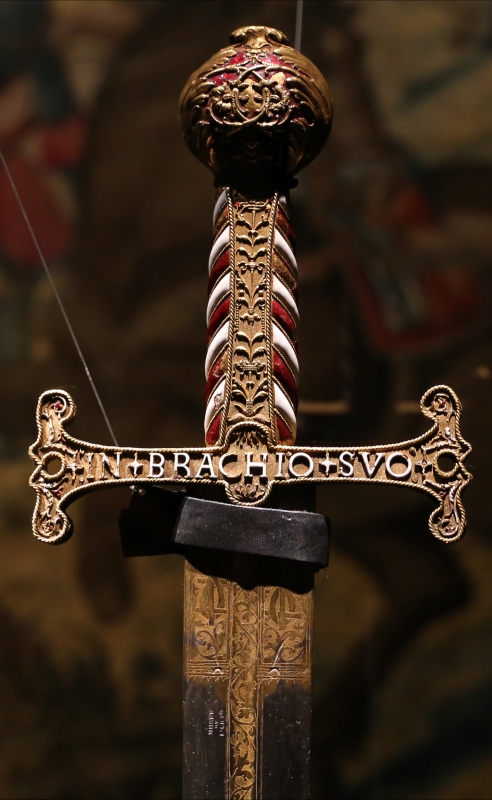 Manifattura franco-italiana (elsa) e lama di piero antonio cataldo, spada di francesco I, 1505-10 (parigi, musée de l'armée) 02 - Sailko