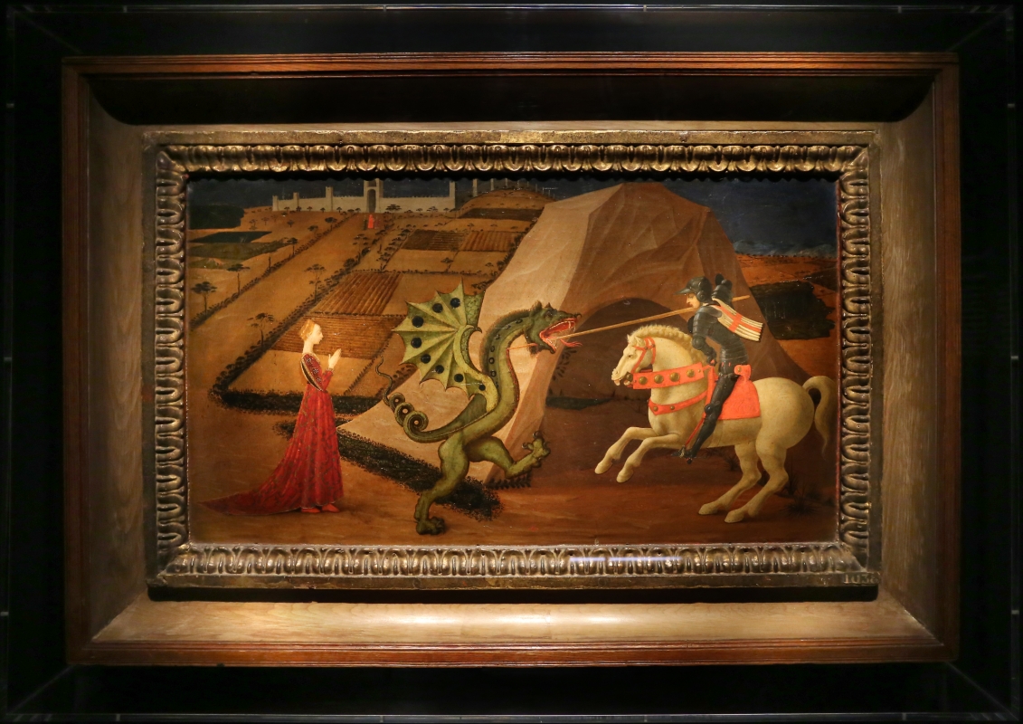 Paolo uccello, san giorgio e il drago, 1440 ca. (jacquemart-andré) 01 - Sailko