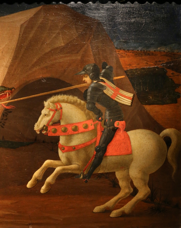 Paolo uccello, san giorgio e il drago, 1440 ca. (jacquemart-andré) 08 - Sailko