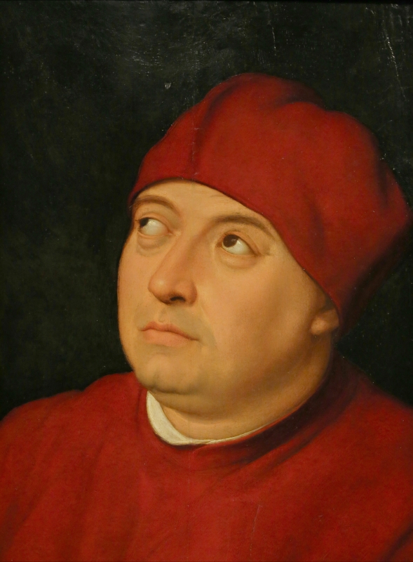 Raffaello, ritratto di tommaso inghirami detto fedra, 1510 ca. (fi, palatina) 02 - Sailko
