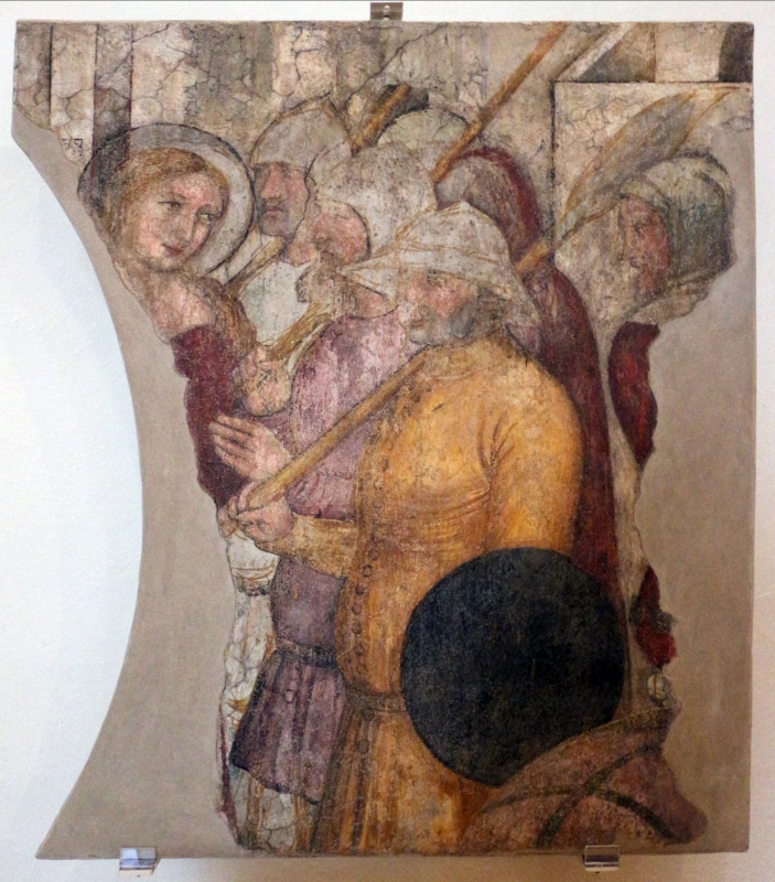 Serafino de' serafini, santa dorotea condotta al martirio, da s. andrea a ferrara, 1350-90 ca - Sailko