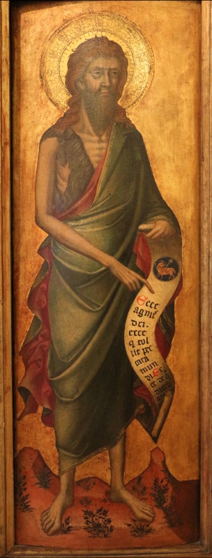 Stefano da venezia, polittico con santi, 1350-1400 ca., da s. paolo a ferrara 03 giovanni battista - Sailko