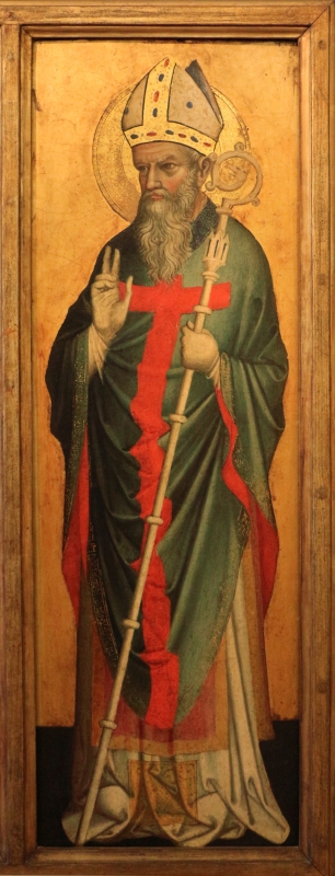Stefano da venezia, polittico con santi, 1350-1400 ca., da s. paolo a ferrara 04 san maurelio - Sailko