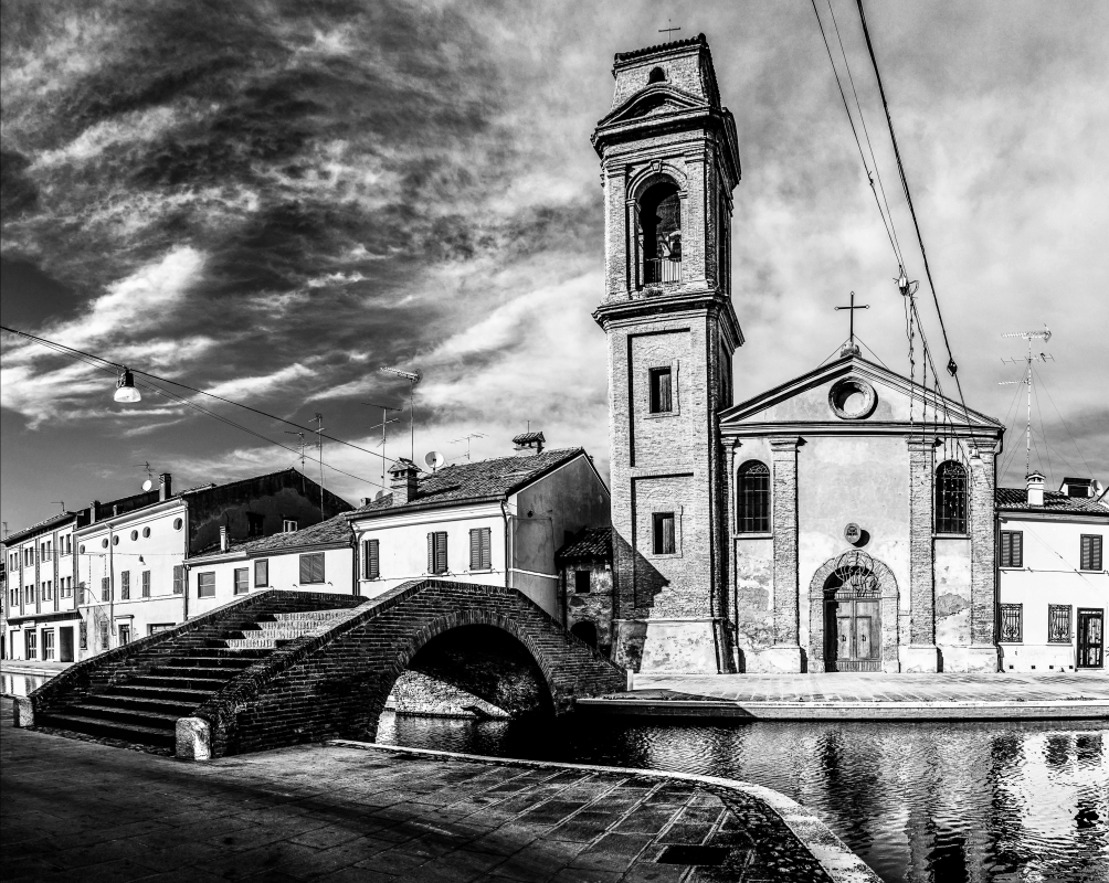 Ponte e Chiesa del Carmine - Vanni Lazzari
