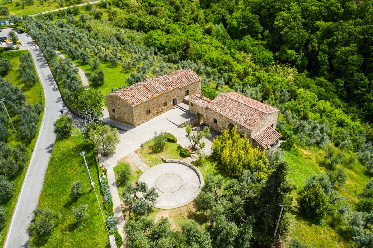Casa Natale di Leonardo da Vinci, vista aerea - ENIT SpA