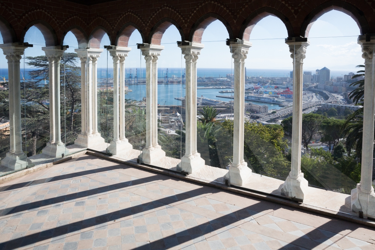 Vista sul porto di Genova dal Castello D'Albertis - Agenzia per la Promozione Turistica InLiguria