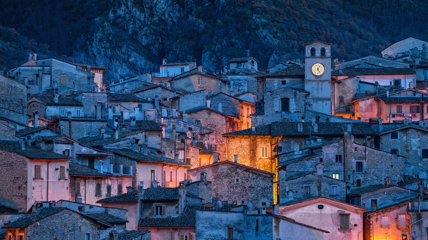 Scanno al tramonto - Enrico Sarchione