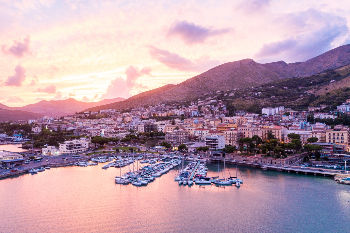 Vista aerea del Porto Vespucci a Formia - ENIT SpA
