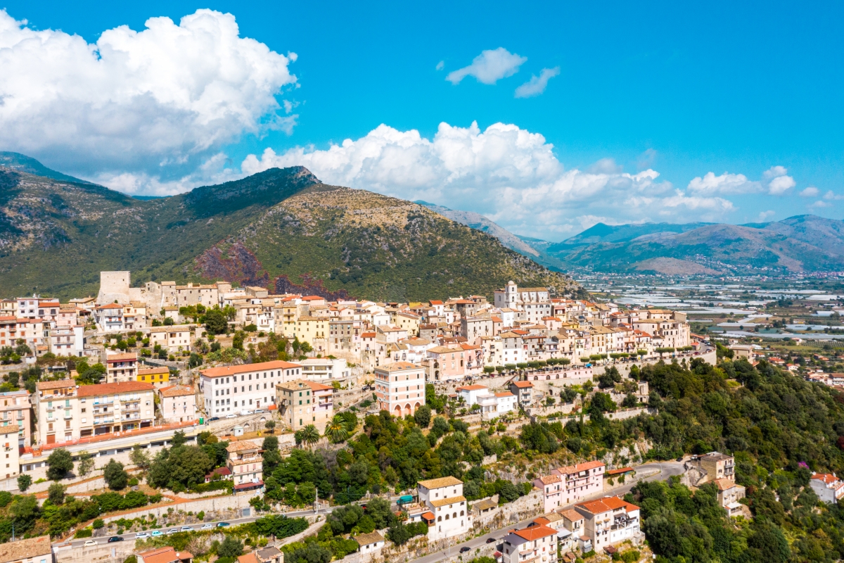 Aerial view of Monte San Biagio - ENIT SpA