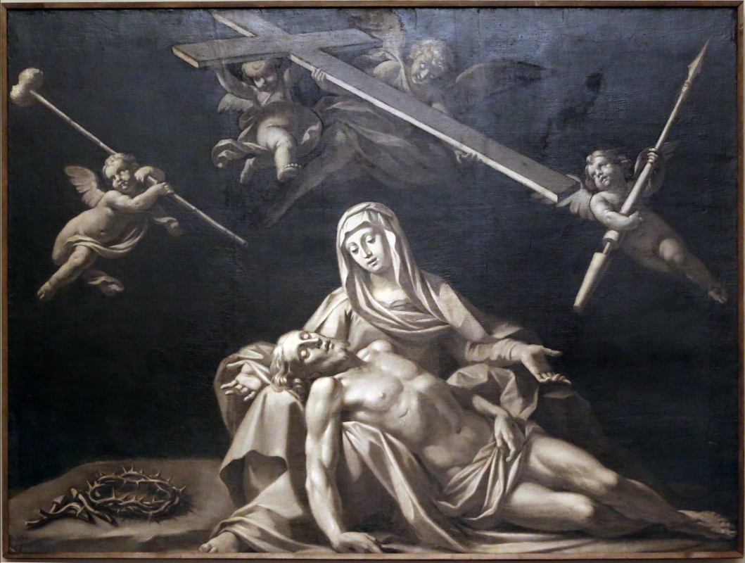 Antonio consetti (attr.), pietà e angeli coi simboli della passione, 1700-50 ca - Sailko