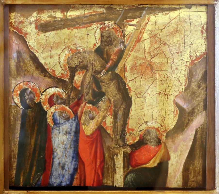 Arcangelo di cola da camerino, predella, 1430-35 ca. 03 deposizione di cristo - Sailko