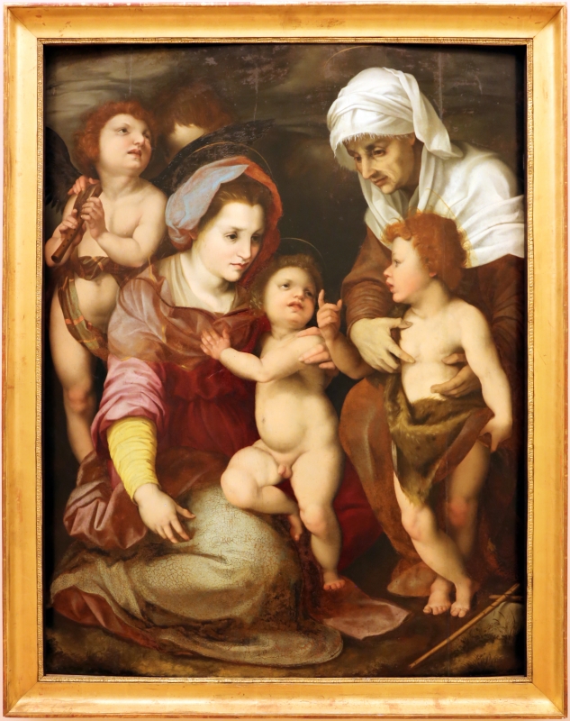 Da andrea del sarto, madonna col bambino, sant'elisabetta, sa giovannino e due angeli - Sailko