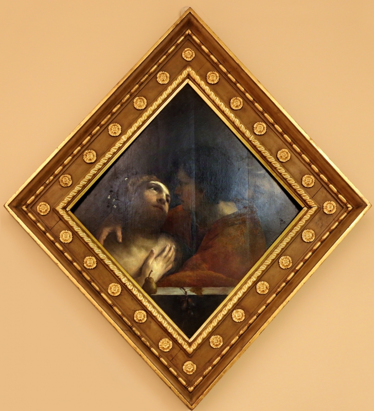 Dosso dossi, formelle del soffitto della camera da letto di alfonso I d'este, 1520-22, amore o abbraccio - Sailko