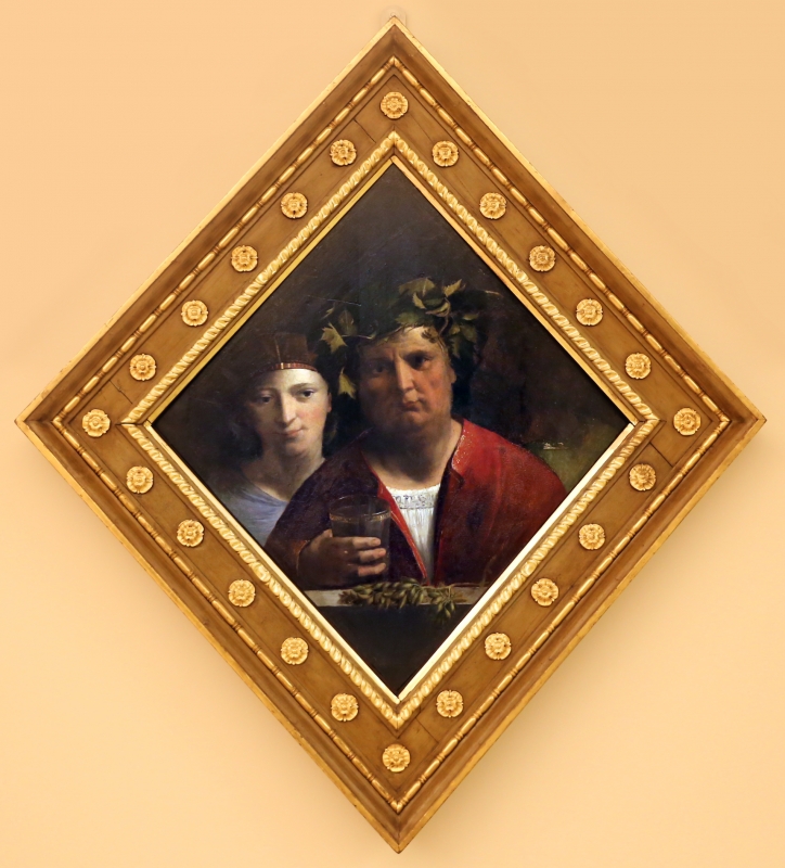 Dosso dossi, formelle del soffitto della camera da letto di alfonso I d'este, 1520-22, ebbrezza - Sailko