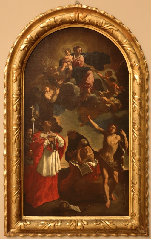 Flaminio torri, madonna in gloria coi ss. carlo borromeo, g. battista, girolamo e nicola da tolentino, 1645 ca - Sailko