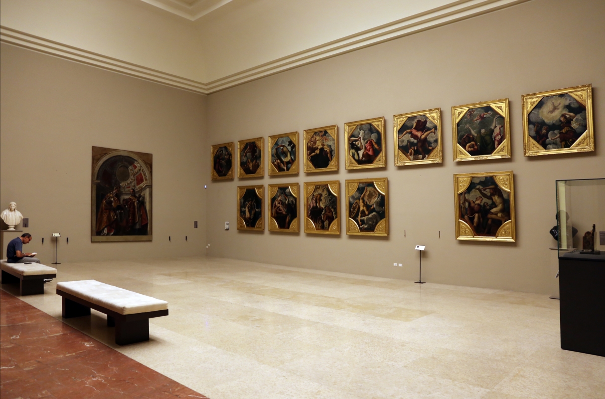 Galleria estense, sala con tavole del tintoretto - Sailko