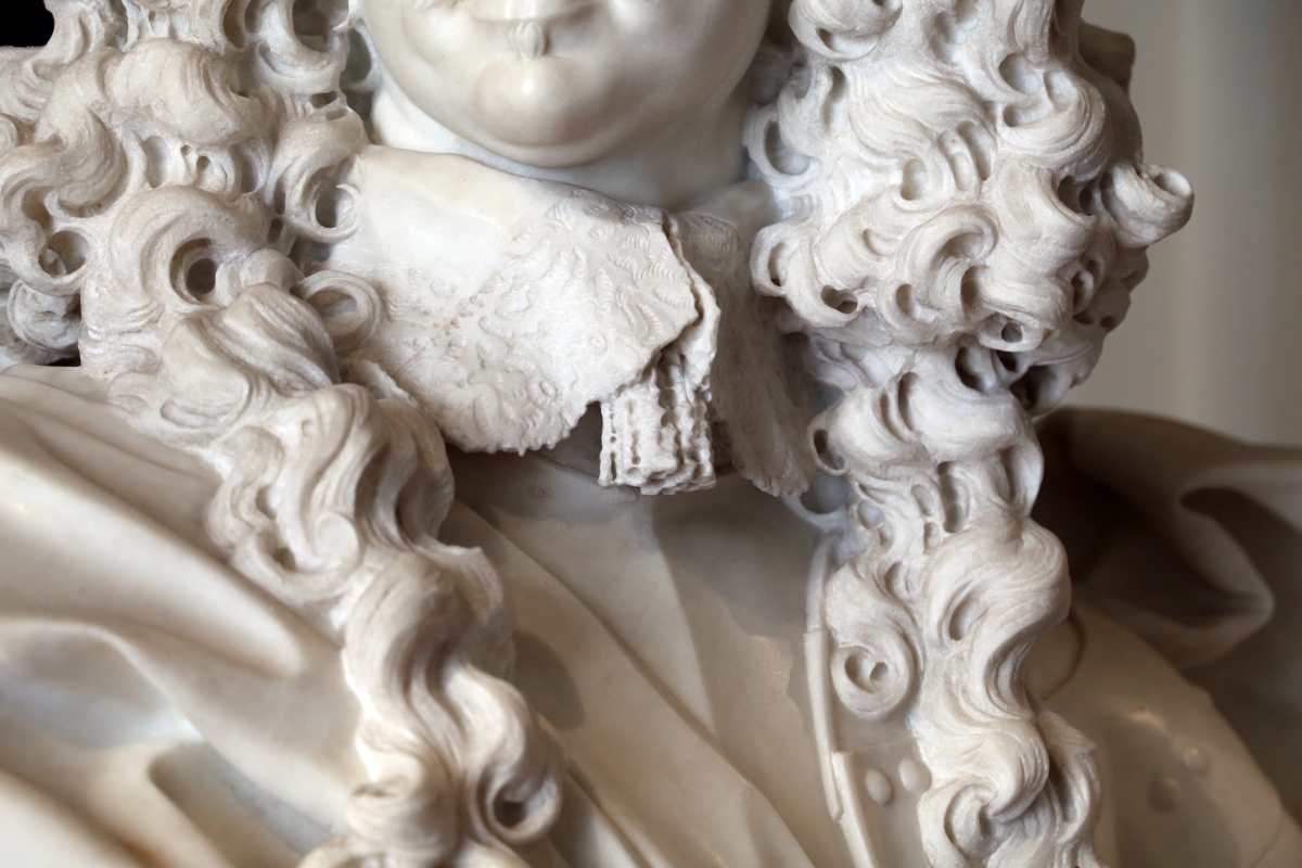 Gian Lorenzo Bernini, busto di Francesco I d'Este, 1650-51, 04 colletto - Sailko