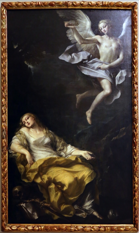 Giovan gioseffo dal sole, maddalena visitata da un angelo con la corona di spine, 1695-1700 ca - Sailko