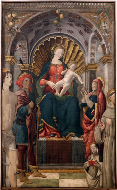 Giovanni antonio bazzi, madonna col bambino e santi, 1480-1500 ca. 01 - Sailko