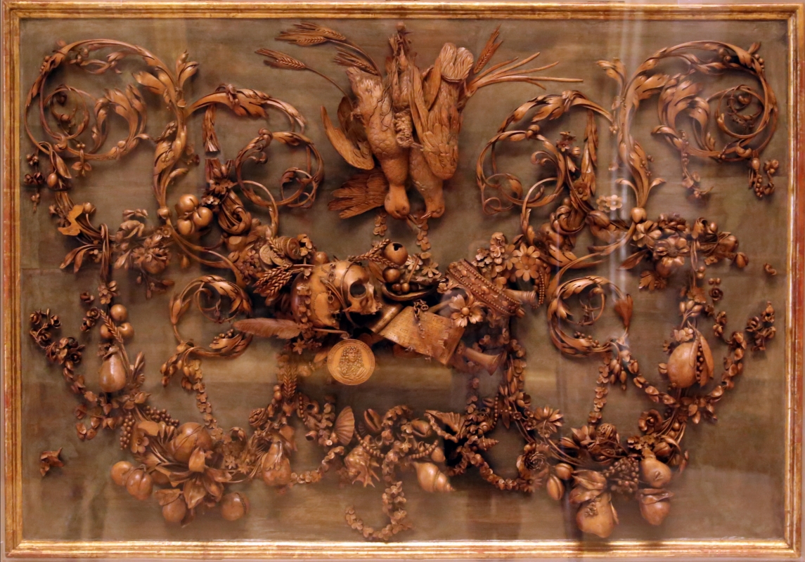 Grinling gibbons, vanitas (allegoria della morte di re carlo II stuart d'inghilterra), 1685 ca. 03 - Sailko