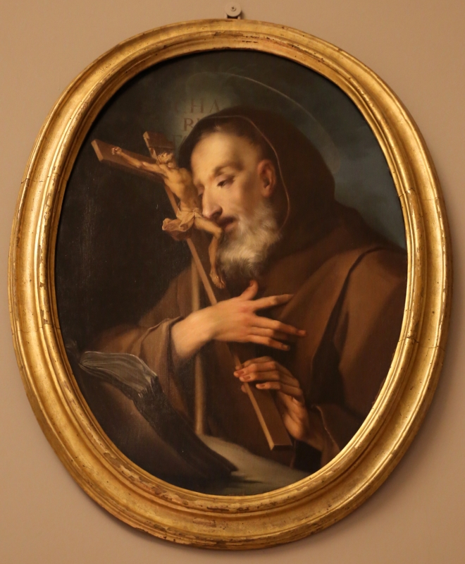 Ignazio stella, san francesco abraccia il crocifisso, 1730-40 ca - Sailko