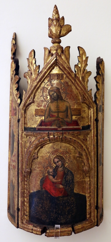 Maestro di torre di palme (attr.), madonna col bambino, cristo nel sepolcro, annunciazione e santi, 1370-1400 ca. 02 - Sailko