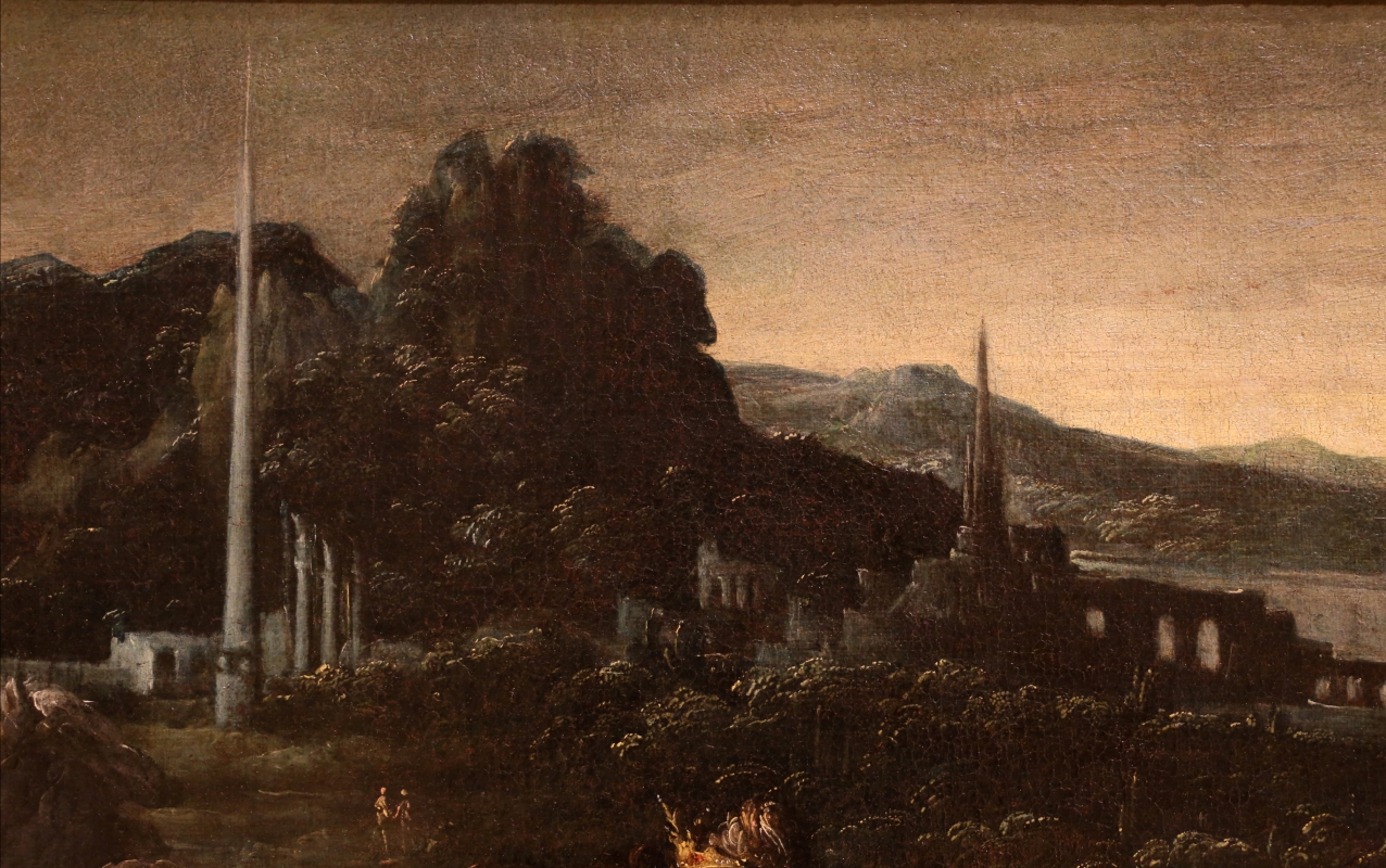 Mastelletta, ritrovamento di mosè, 1618 ca. 02 paesaggio - Sailko
