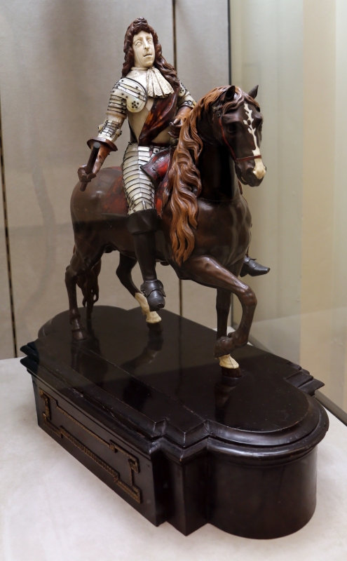 Ritratto equestre del duca francesco II d'este, in legno, osso, madreperla e osso, 1680-90 ca - Sailko