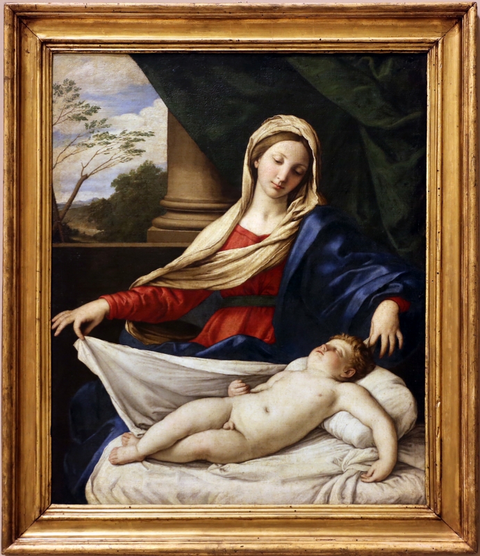 Sassoferrato, madonna col bambino dormiente (madonna del velo), 1650-60 ca - Sailko