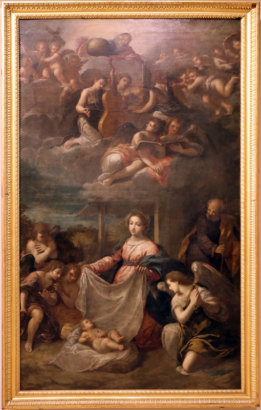 Scarsellino, adorazione del bambino, 1615-20 ca - Sailko