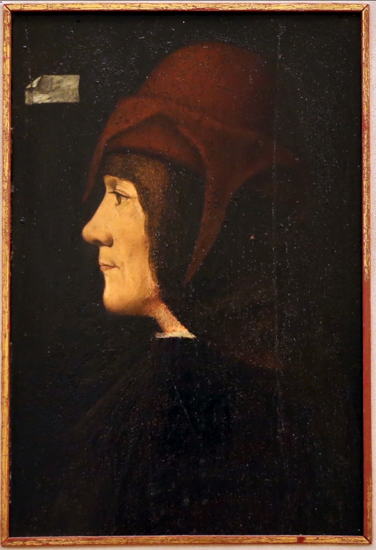 Scuola lombarda, ritratto d'uomo di profilo, 1490-1500 ca - Sailko