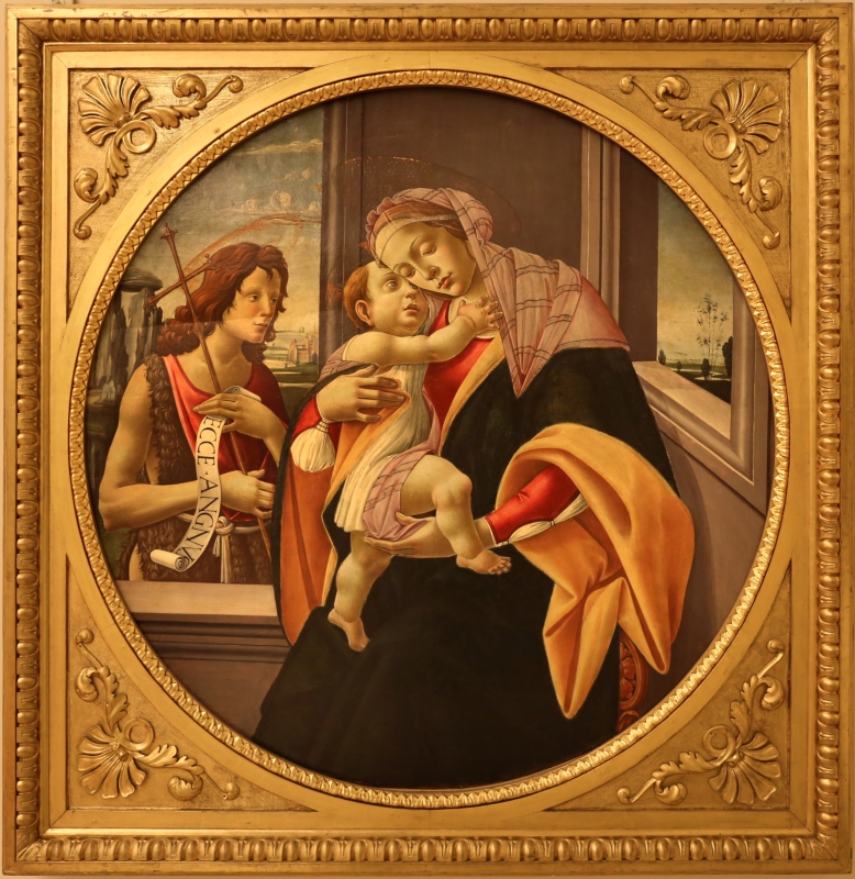 Seguace del botticelli, madonna col bambino e san giovannino, 1475-1500 ca - Sailko