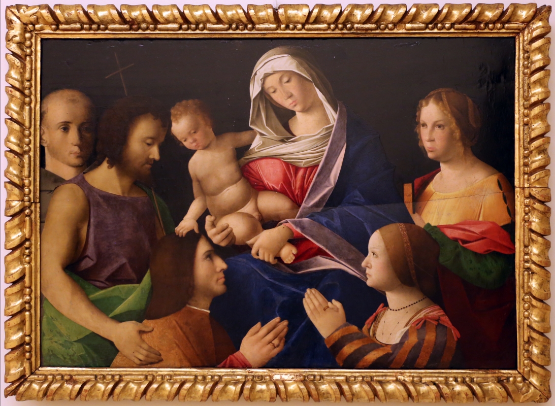 Vincenzo catena (attr.), madonna col bambino, santi e donatori, 1510 ca. 02 - Sailko