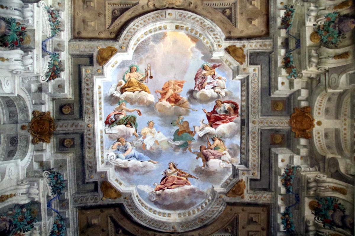 A.M. Colonna, A. Mitelli, B. Bianchi e G.G. Monti, Apollo al quale le Muse presentano opere letterarie promosse dalla Casa d'Este (1647-1648) 01 - Mongolo1984
