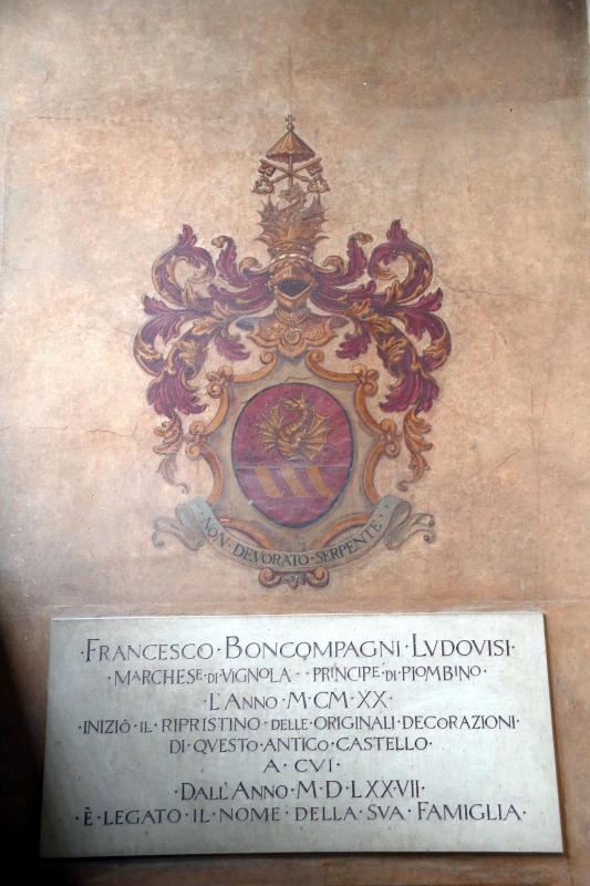 Rocca di Vignola, Lapide e stemma, Francesco Boncompagni Ludovisi 01 - Mongolo1984