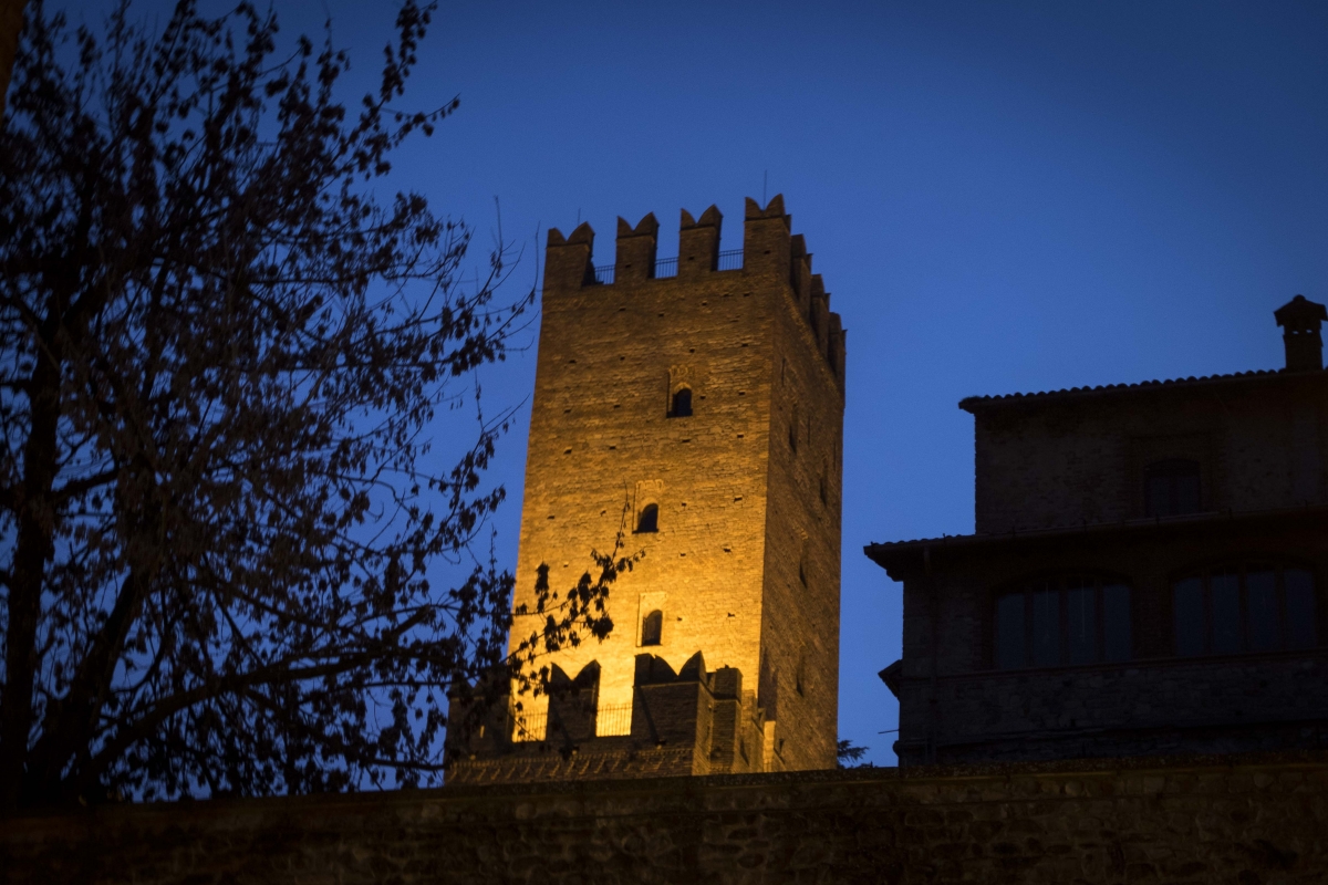 Rocca Viscontea over Castell'Arquato's roofs - Francesco Premoli