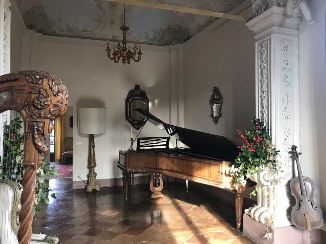 Castle of Gropparello -  The Hall of the Alcove, today a hall for musical instruments - Rita Trecci Gibelli