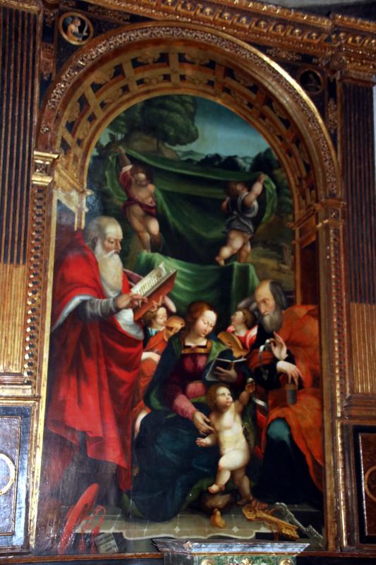 Sebastiano Novelli, Madonna con il Bambino e i Santi Girolamo e Pietro (1546) 01 - Mongolo1984