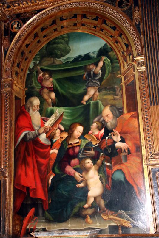 Sebastiano Novelli, Madonna con il Bambino e i Santi Girolamo e Pietro (1546) 02 - Mongolo1984