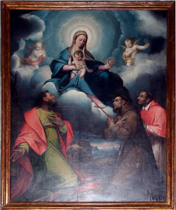 Camillo Procaccini, Madonna in gloria con i santi Tommaso, Carlo e Francesco 02 - Mongolo1984