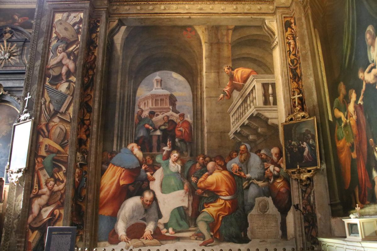Cappella di Santa Caterina, Il Pordenone, Disputa di S. Caterina coi filosofi 03 - Mongolo1984