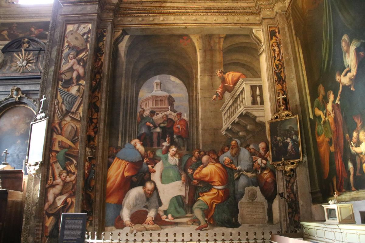 Cappella di Santa Caterina, Il Pordenone, Disputa di S. Caterina coi filosofi 02 - Mongolo1984