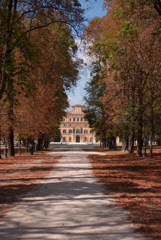 Parco Ducale - Viale e vista del Palazzo Ducale - Diego Matarangolo