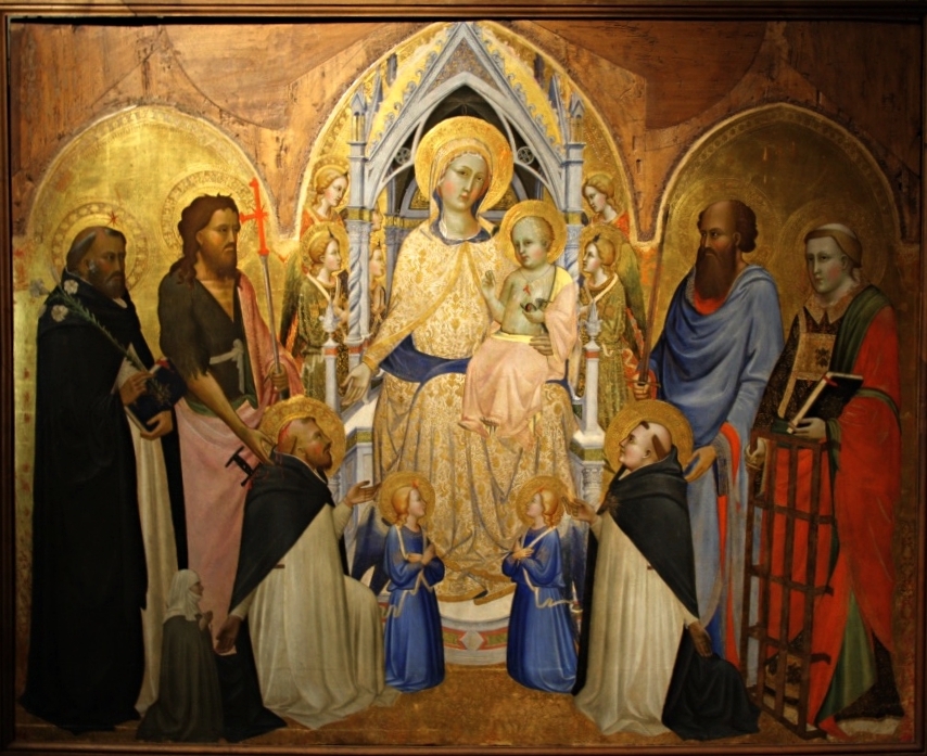 Agnolo Gaddi Madonna con Bambino in trono e Santi - Waltre Manni