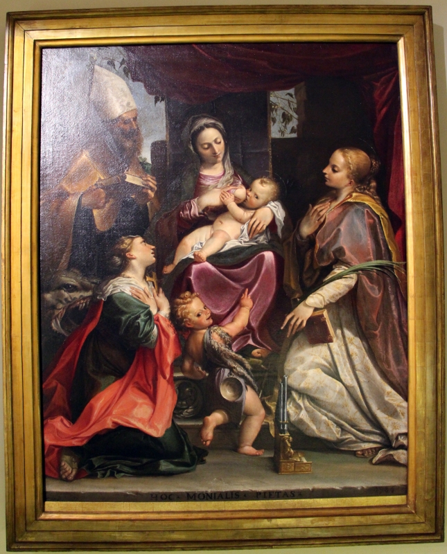 Agostino carracci, madonna col bambino e santi, 1586, da galleria nazionale di parma 01 - Sailko