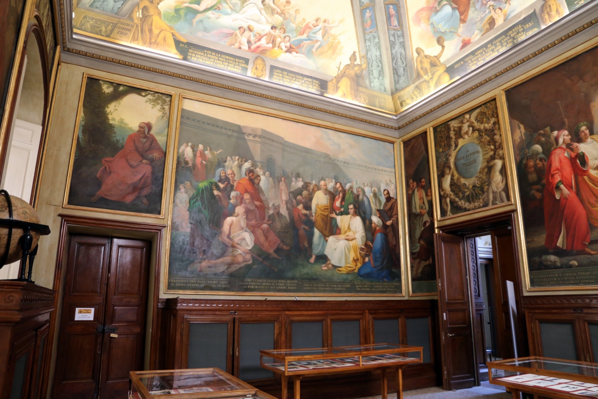 Parma, biblioteca palatina, sala di dante, decorata da francesco scaramuzza, 1843-57, 05 - Sailko
